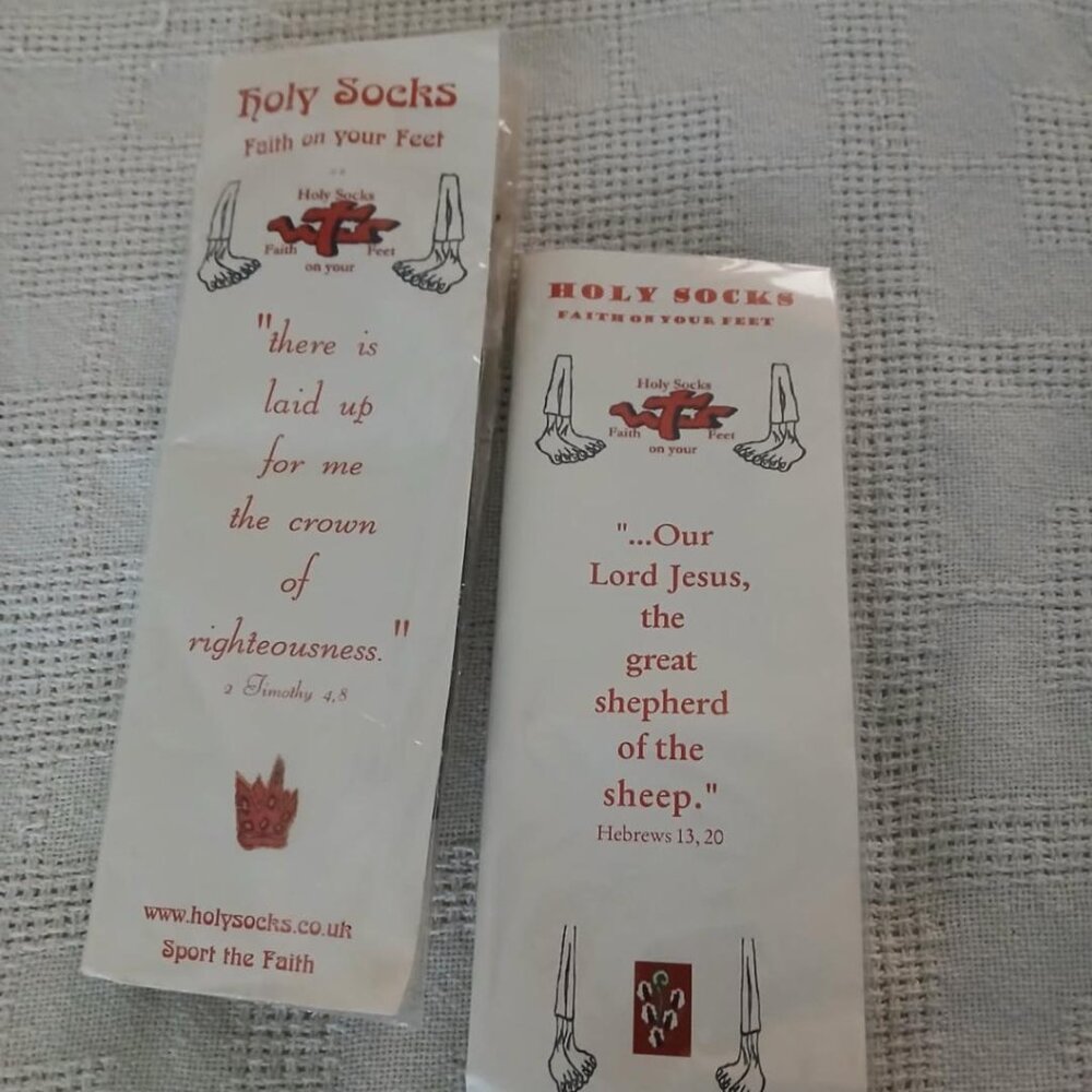 New-2 pairs of 'Holy Socks'